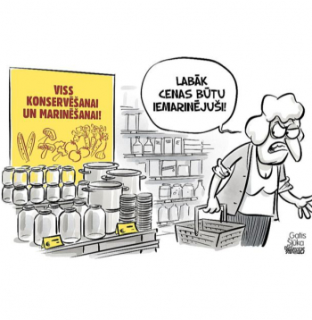 Zīmē Gatis Šļūka. Labāk cenas būtu iemarinējuši!
