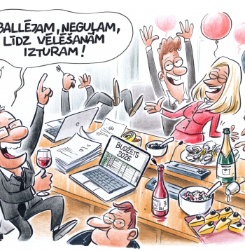 Zīmē Gatis Šļūka. Ballējam, neguļam