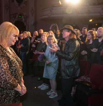 Dokumentālās filmas “Haralds Sīmanis. Dziesminieks un jumiķis” pirmizrādē.