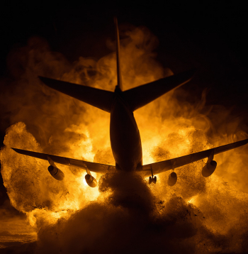 Nakts murgos zēns sāka regulāri izkliegt stindzinošas frāzes: “Lidmašīna deg!”, “Cilvēks nespēj izkļūt laukā!” un tamlīdzīgi. 