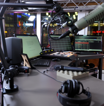 Radio studija. Ilustratīvs attēls. 