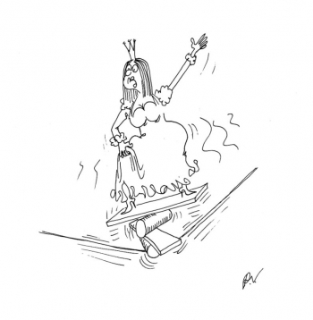 Zīmē Romans Vitkovskis.  Nestabila situācija