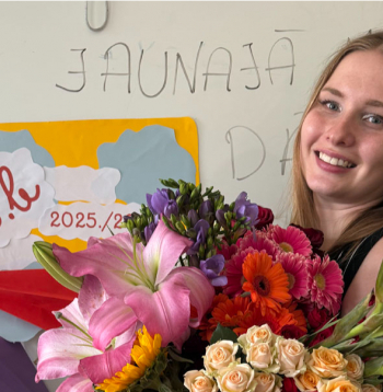 Paula Kristiāna Kalniņa par skolotāju kļuva, pateicoties “Mācītspēks” programmai.