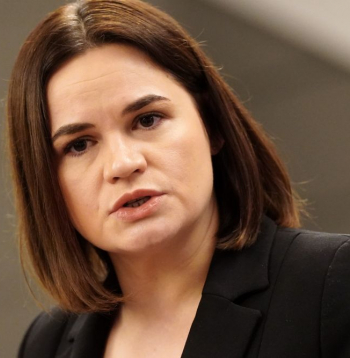Baltkrievijas demokrātiskās kustības līdere Svjatlana Cihanouska.