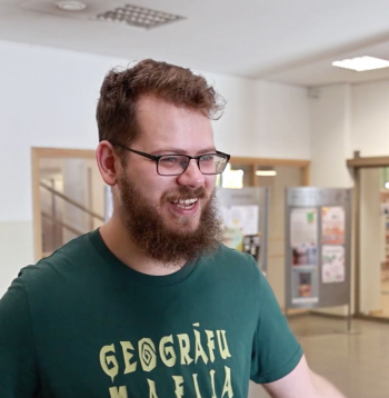 Vidzemes jauno ģeogrāfu skolas žūrijas vadītājs Miķelis Rikveilis.