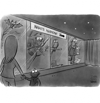 Zīmē Gatis Šļūka. Nakts kustoņi