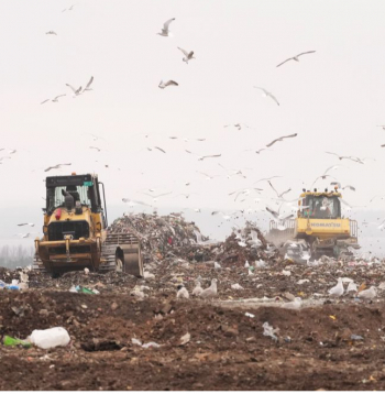 Atkritumu poligons "Getliņi". Ilustratīvs attēls.