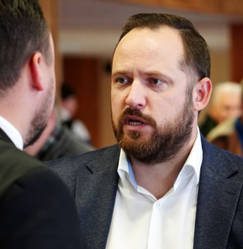 Biedrības "Zemnieku saeima" valdes loceklis Mārtiņš Trons.