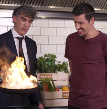 Mārtiņš Sirmais un iluzionists Edžus.