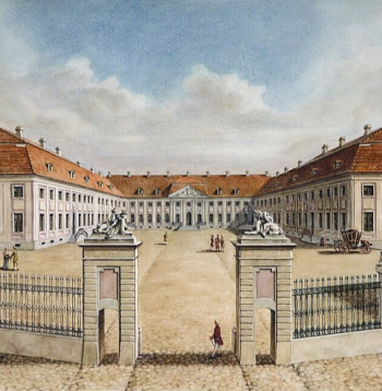 Polijas karaļa vasaras pils Hrodno 18. gadsimtā.