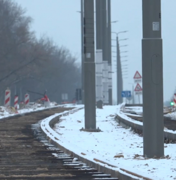 Pagarinātajā 7. tramvaja līnijā izbūvēti jau 95% sliežu.