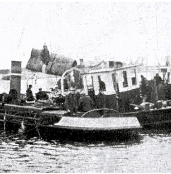 Izceltais "Zibens" Daugavgrīvā 1925. gada decembrī.