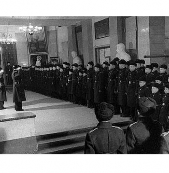 Rīgas Nahimova kara jūrskolā 1948.gadā.