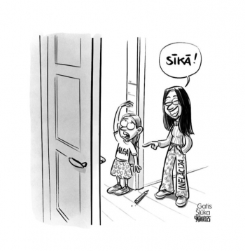 Zīmē Gatis Šļūka. Sīkā!