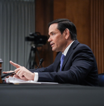 ASV valsts sekretārs Marko Rubio.