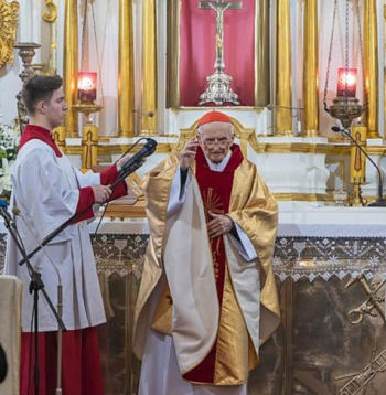 Kardināls Jānis Pujats savu 95 gadu jubileju ar pateicības Svēto Misi svinēja Rīgas Sāpju Dievmātes baznīcā 14. novembrī, kur bija pulcējušies daudz dievlūdzēju un sveicēju.
