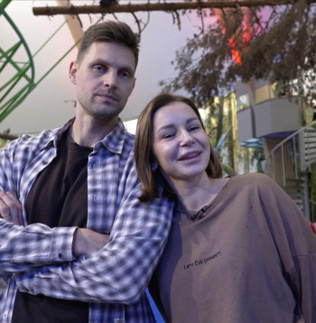 Kristīne un Agris Dzenīši.