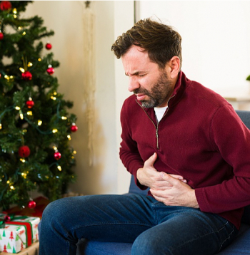 Pārēšanās ir liela slodze gremošanas sistēmai.