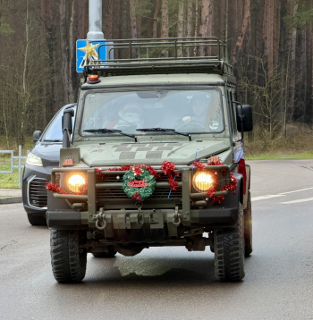 Kanādas karavīru labdarības akcija Daugavpils slimnīcā.