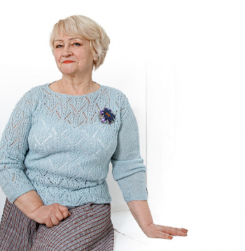 Džemperis mežģīņu adījumā.