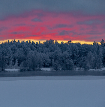 Ziemas ainava. Daugava pie Ogres.