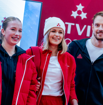 "Komanda Latvija" olimpisko tērpu demonstrācija.