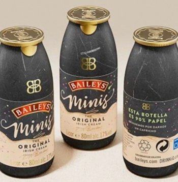 'Bailey's' papīra pudeles. 
