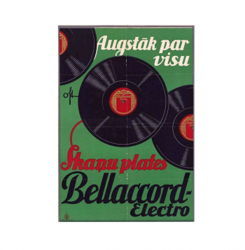 "Bellacord" 20. gs. 30. gadu plakāts. "Bellacord" 20. gs. 30. gadu plakāts.