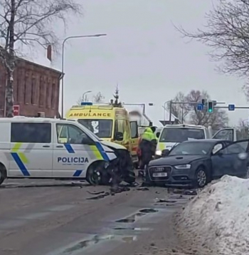Avārija Jelgavā.