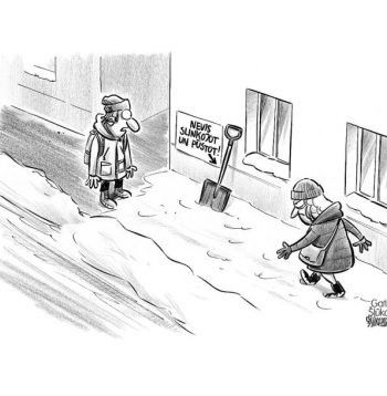 Zīmē Gatis Šļūka. Kur gan ir sētnieks?