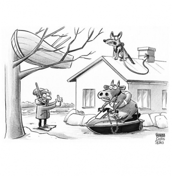 Zīmē Gatis Šļūka. Plūdiem gatavi!