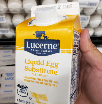 Pasterizēts olas baltums.