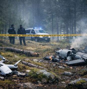 Somijā nokrituši divi Ukrainas lidroboti. Ilustratīvs attēls.