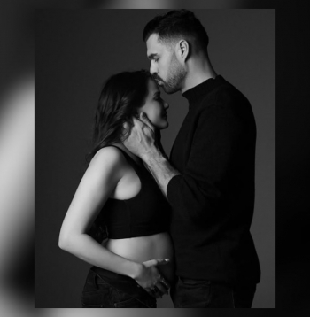 Aivis Ceriņš ar savu partneri Danu Piteronoku.