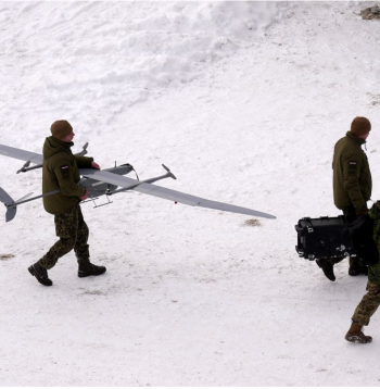 Paraugdemonstrējumi kaujas šaušanas mācību zonas atklāšanas pasākumā militārajā poligonā "Sēlija". 2026. gada 20. februārī.