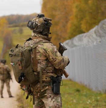 Latvijas austrumu robeža. Ilustratīvs attēls.