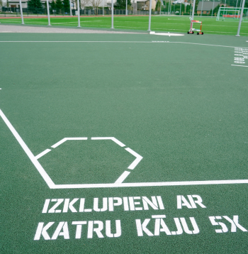 Sporta laukums. Ilustratīvs foto.