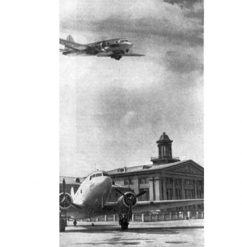 Rīgas lidosta Spilvē 1956. gadā.