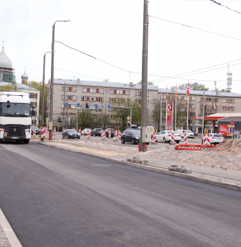 Jorģa Zemitāna tilta pārbūves darbi.