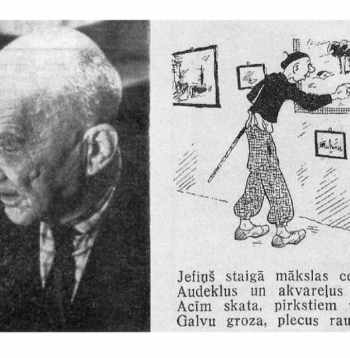 Jānis Dreslers 1966. gadā un viņa Jefiņš.