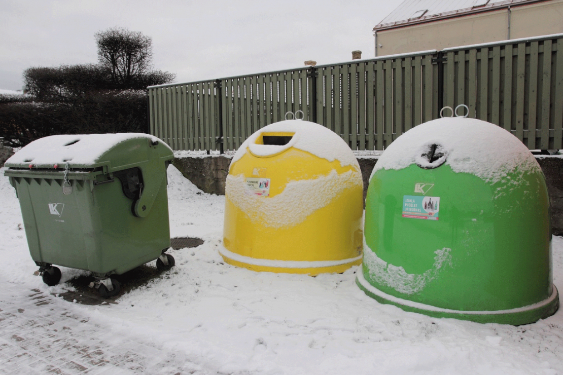 Atkritumu šķirošanas konteineri