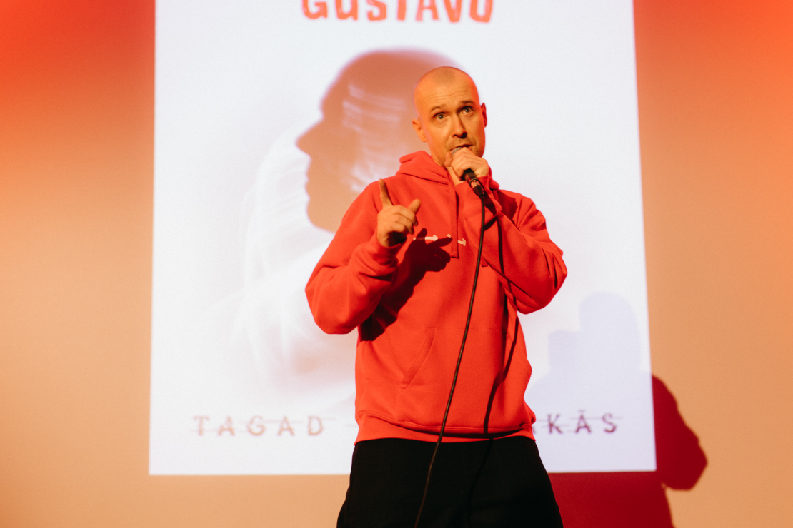Gustavo jaunā albuma noklausīšanās pasākums.