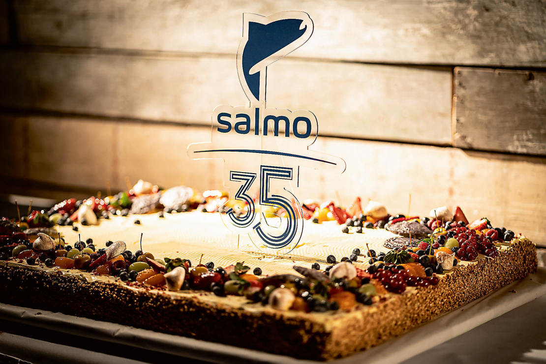 "Salmo" 35 gadu jubilejas torte.