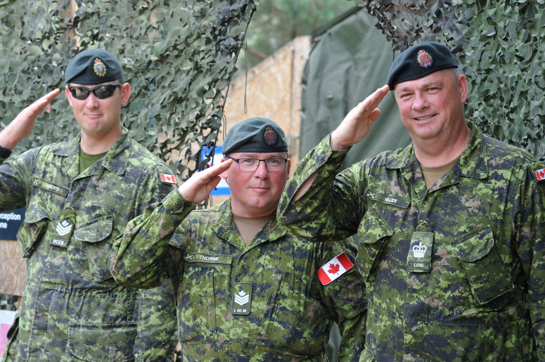 NATO karavīri Ādažu bāzē.