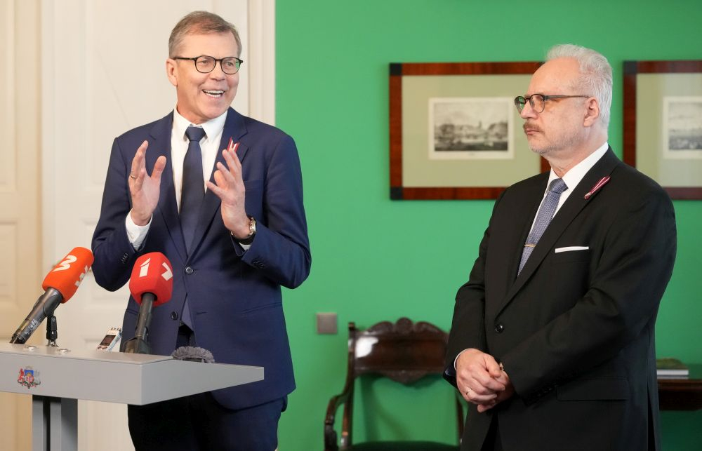 Uldis Pīlēns un Egils Levits.