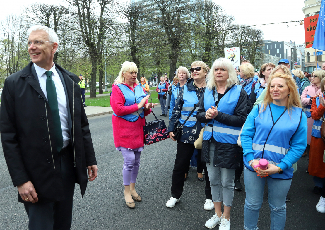 LIZDA rīkotais protesta gājiens.