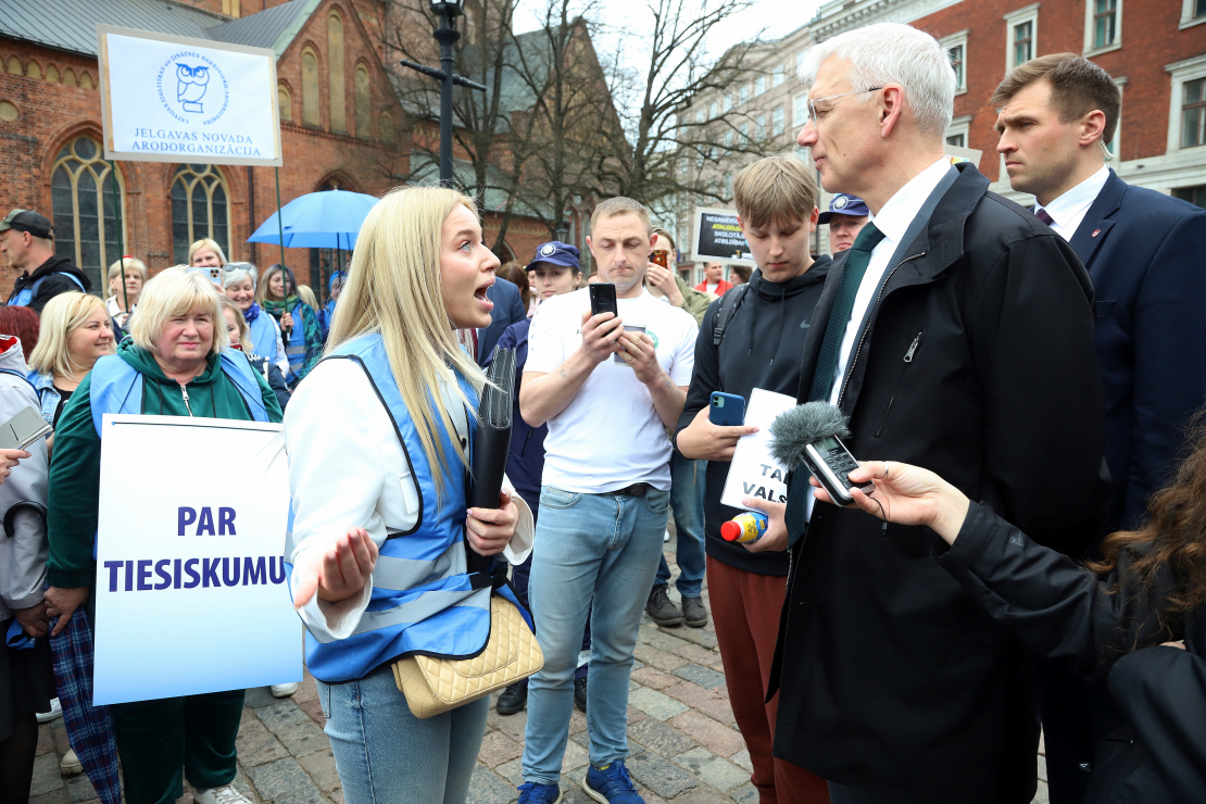 LIZDA rīkotais protesta gājiens.