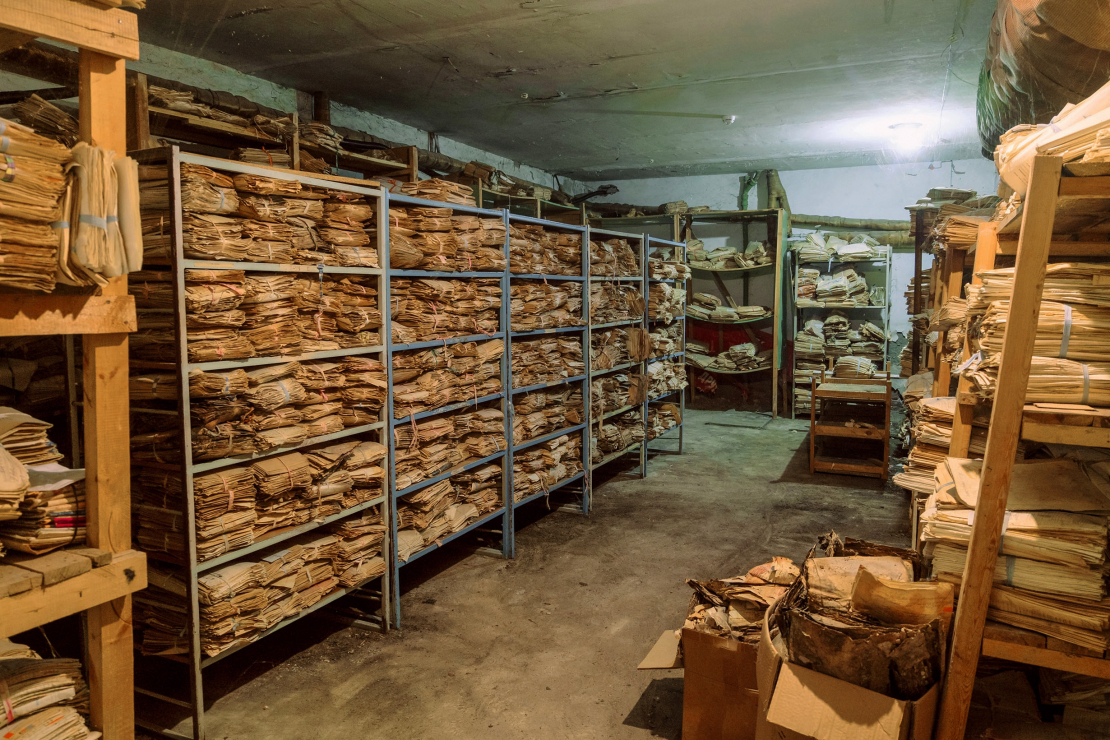 Vecu dokumentu arhīvi. Ilustratīvs attēls.