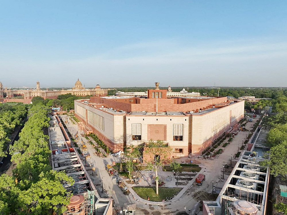 Indijas parlamenta ēka.