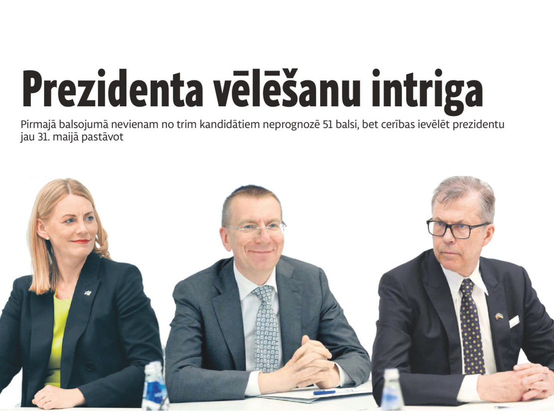Vēlēšanām pieteikti trīs atšķirīgi kandidāti, no kreisās: Elīna Pinto ("Progresīvie"), Edgars Rinkēvičs ("Jaunā Vienotība") un Uldis Pīlēns ("Apvienotais saraksts"). Priekšvēlēšanu diskusijas parādīja, ka viņiem ir arī dažādas prioritātes, kas saskan tikai pāris jautājumos – par ārējo un iekšējo drošību, kā arī nodomā lielāku uzmanību veltīt reģioniem.